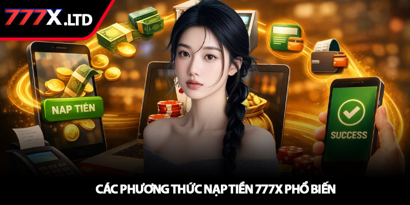 Nạp tiền 777x - Hướng dẫn giao dịch nhanh chóng 3 Các phương thức nạp tiền 777x phổ biến