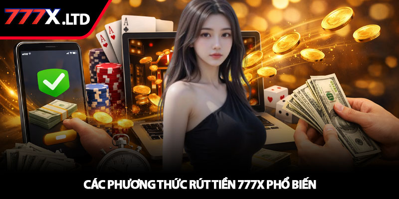 Rút tiền 777x - Hướng dẫn nhận thưởng nhanh gọn 3 Các phương thức rút tiền 777x phổ biến