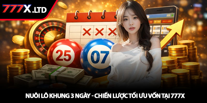 Nuôi lô khung 3 ngày - Chiến lược tối ưu vốn tại 777x 7 Nuôi lô khung 3 ngày - Chiến lược tối ưu vốn tại 777x