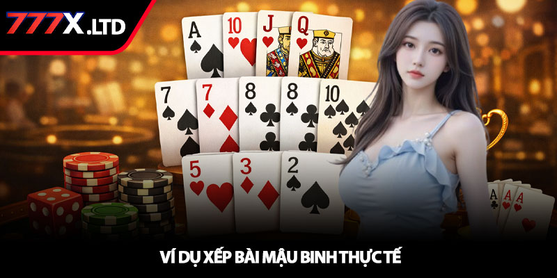 Luật chơi Mậu Binh – Dễ hiểu cho người mới bắt đầu tại 777x 4 Ví dụ xếp bài mậu binh thực tế